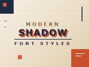 Retro Shadows Meet Modern Font Styles