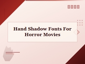 Creepy Handwritten Fonts for Horror Films